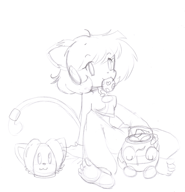 600x622 Cookie Jar Sketch By Zamiecat - Cookie Jar Sketch