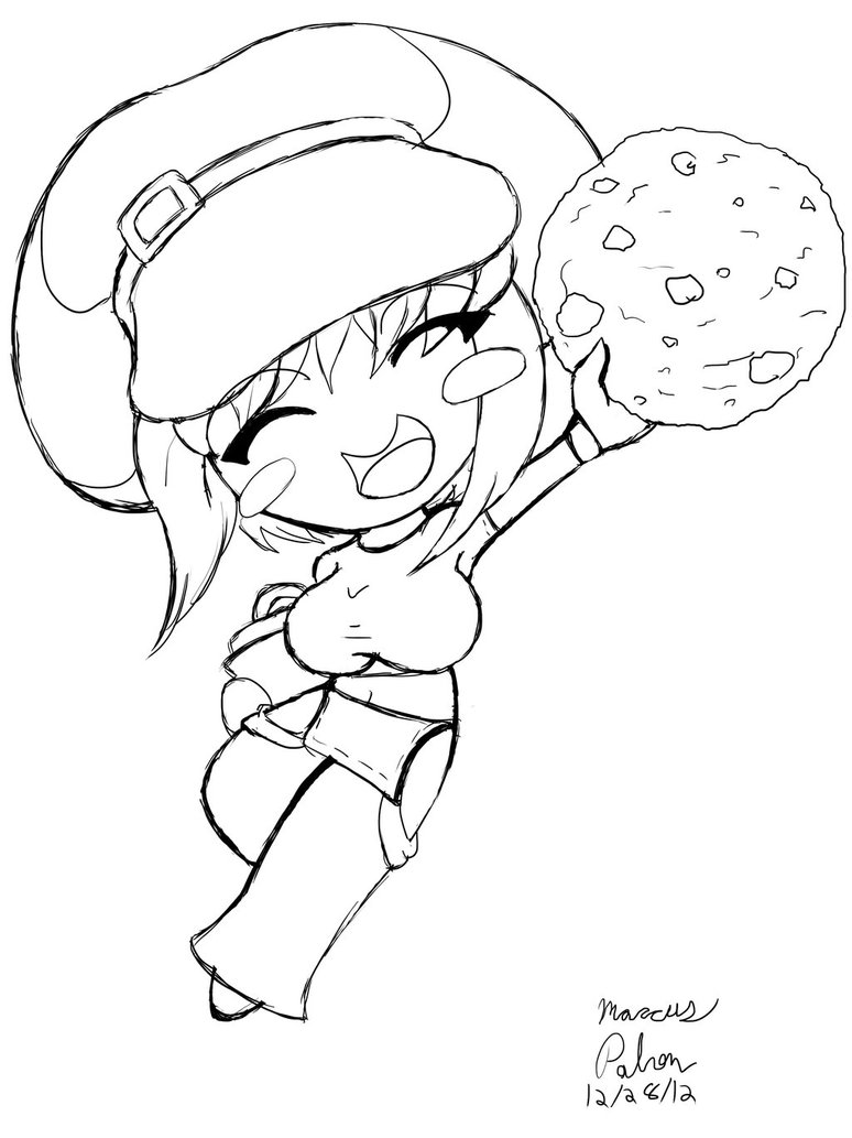 774x1033 Jenny Chibi Cookie Jar Sketch By Anubis2pabon288 - Cookie Jar Sketch