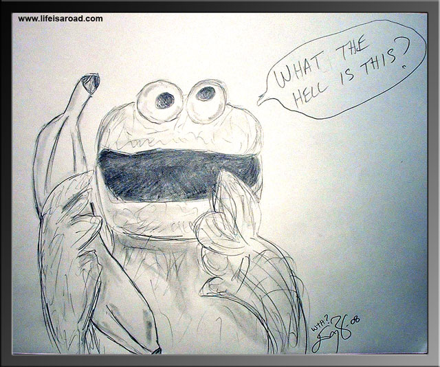 640x534 Cookie Monster - Cookie Monster Sketch