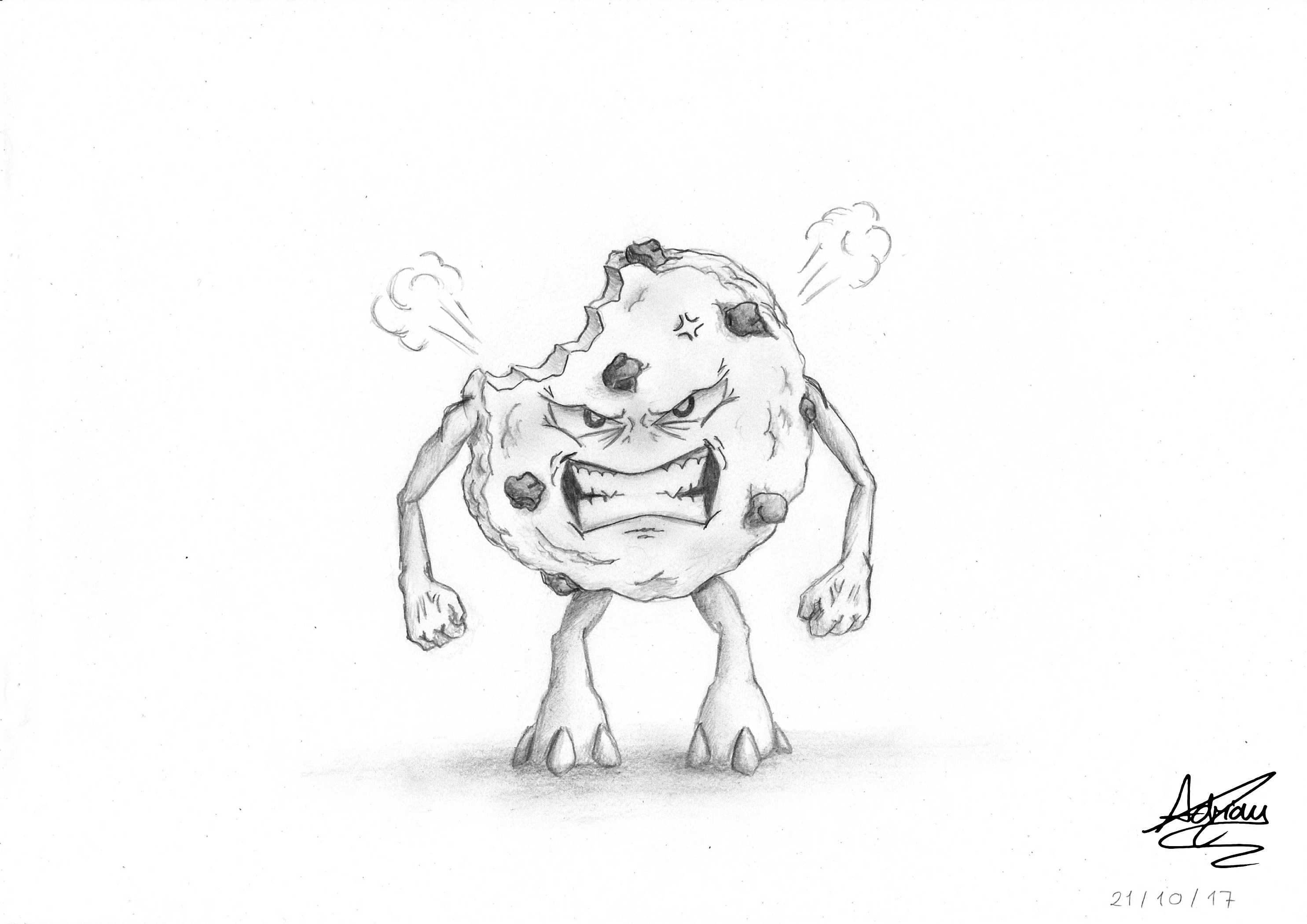 2970x2100 Daily Drawing - Cookie Monster Sketch