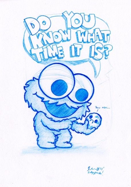 457x650 Baby Cookie Monster So Cute. Bujo - Cookie Monster Sketch