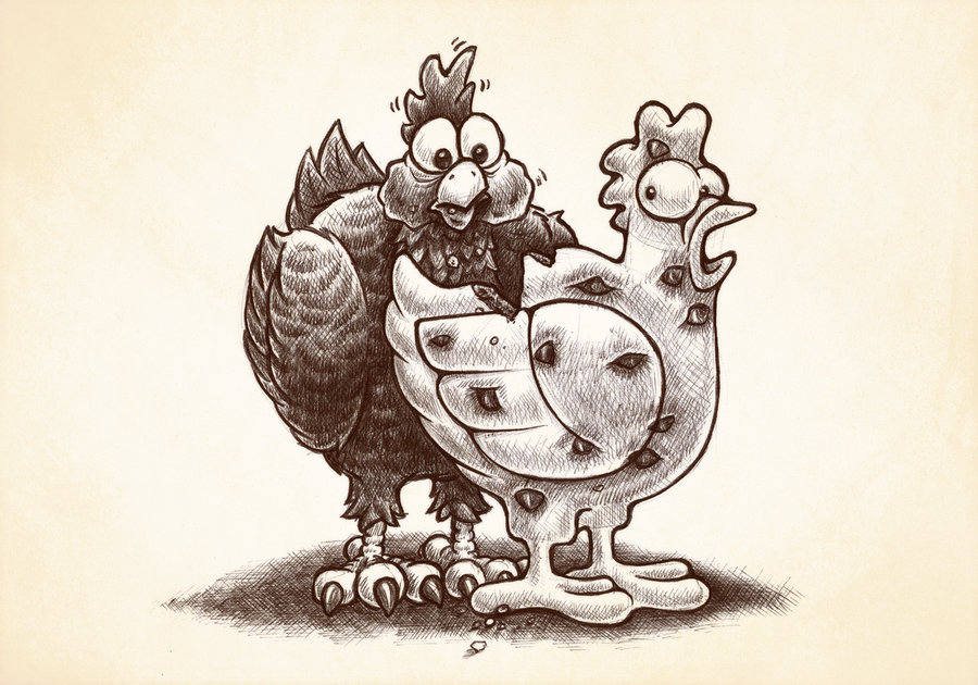 900x630 Chicken Chip Cookie Sketch By Mightyclever - Cookie Sketch