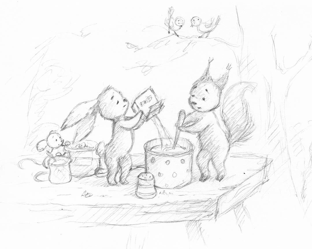 1080x863 Cooking - Cooking Sketch