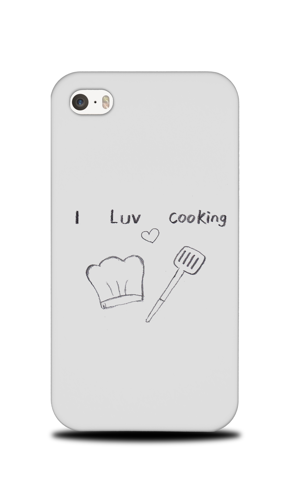 1200x2000 I Love Cooking Sketch Art Drawing Hard Phone Case Cover For Apple - Cooking Sketch