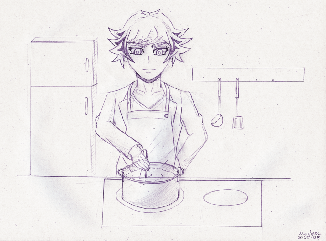 1041x768 Ryoken - Cooking Sketch