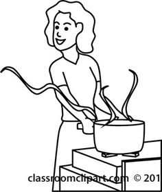 236x280 Sketch Clipart Cooking 13 - Cooking Sketch