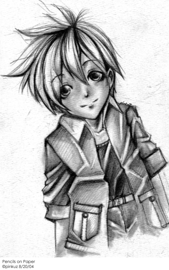 577x922 Drawn Boy Pencil Sketching - Cool Boy Sketch