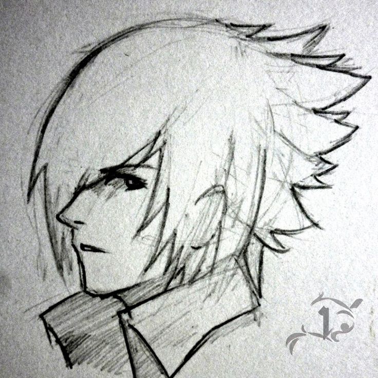 736x736 Collection Of Anime Boy Sketch Drawing High Quality, Free - Cool Boy Sketch
