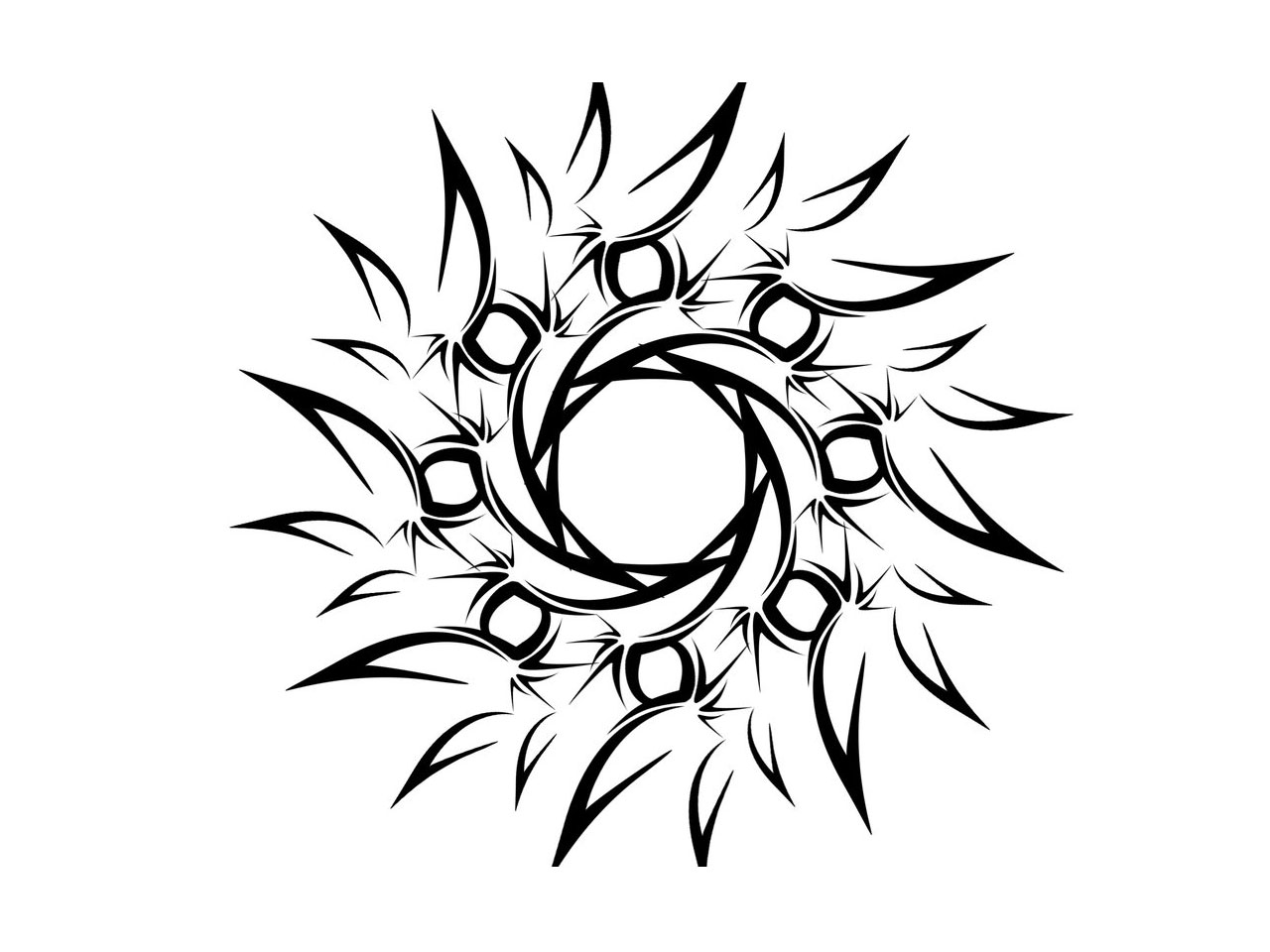 1280x960 Simple Tribal Tattoo Design Amazing - Cool Design Sketches