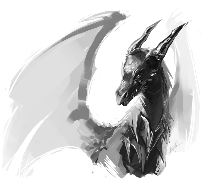 800x700 Dragon Sketch By Kalasketch - Cool Dragon Sketches