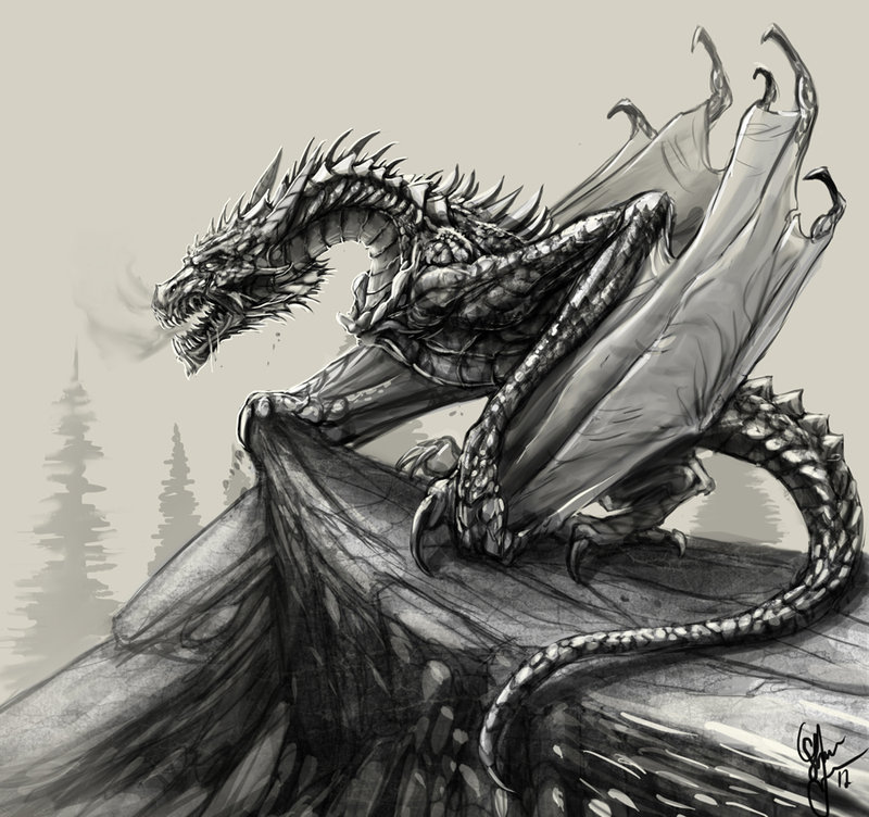 Cool Dragon Drawing : Cool dragon plz draw it | Cool dragon drawings ...