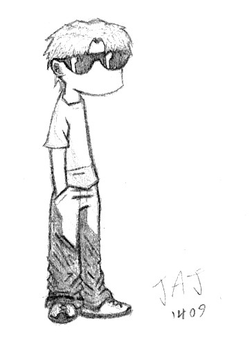364x495 Cool Dude Sketch By Da Blue Monkey - Cool Dude Sketch
