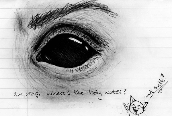 600x408 Demon Eye Sketch By Phobic42 - Cool Eye Sketch