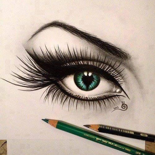 500x500 Drawing Art And Photography Draw, Eye And Sketches - Cool Eye Sketch