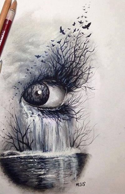 400x618 Pin By Tvisha On Lion Eye, Drawings And Tattoo - Cool Eye Sketch