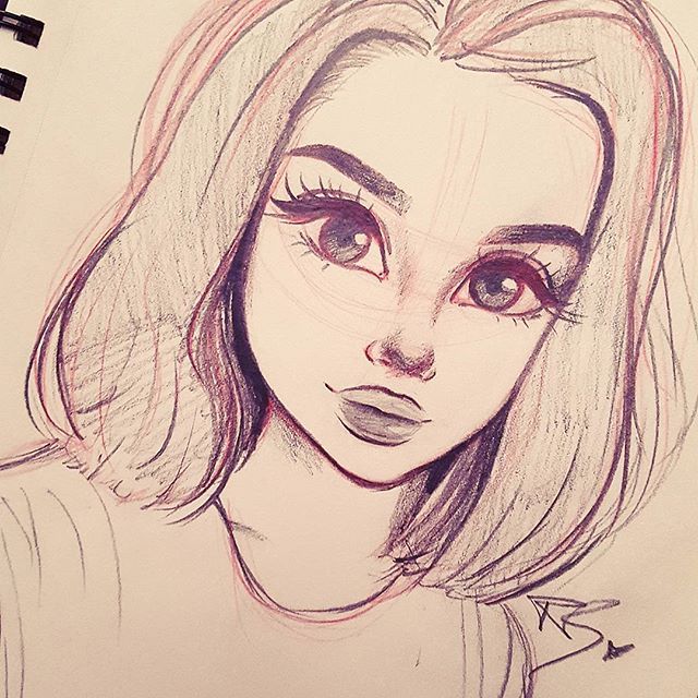 640x640 Omg This Look So Good And Love The Drawing By Christina Lorre - Cool Girl Sketches