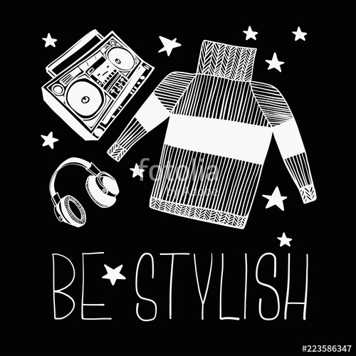 500x500 Cute, Cool, Graphic And Simple Hand Drawing Sketch Of Sweater - Cool Sketch Backgrounds