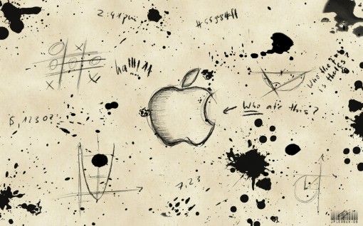 510x318 Apple Logo Sketch Background Fun Stuff Apple Logo - Cool Sketch Backgrounds