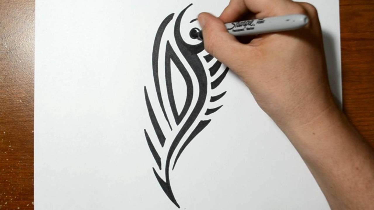 1280x720 How To Draw A Cool Tribal Tattoo Design - Cool Sketch Designs