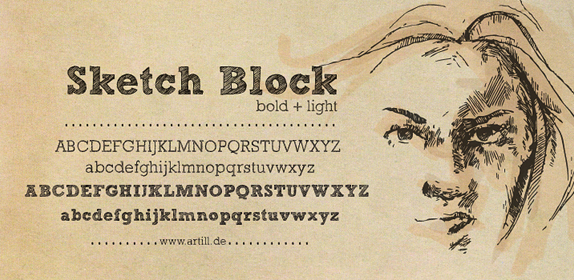 806x394 Fonts - Cool Sketch Fonts