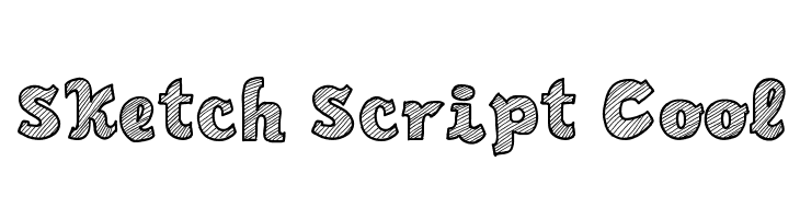 730x200 Sketch Script Cool Font - Cool Sketch Fonts
