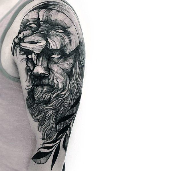 599x599 60 Sketch Tattoos For Men - Cool Sketch Ideas