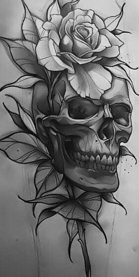 281x560 Awesome Skull Designs For Halloween Free Adult Coloring Book - Cool Skull Sketches