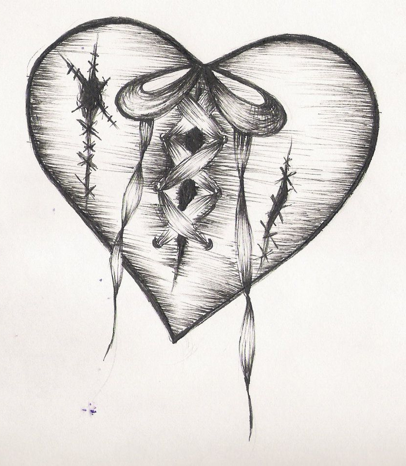 834x958 Broken Heart Sketch With A Guy Heartbreak Tattoos Cool Tattoo - Cool Tattoo Sketches