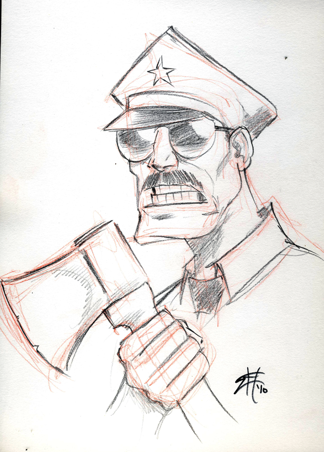 650x907 First Time On Paper - Cop Sketch