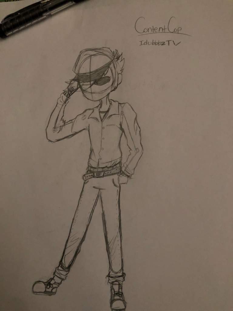 768x1024 Idubbbztv Content Cop Drawing Sketch Amino - Cop Sketch