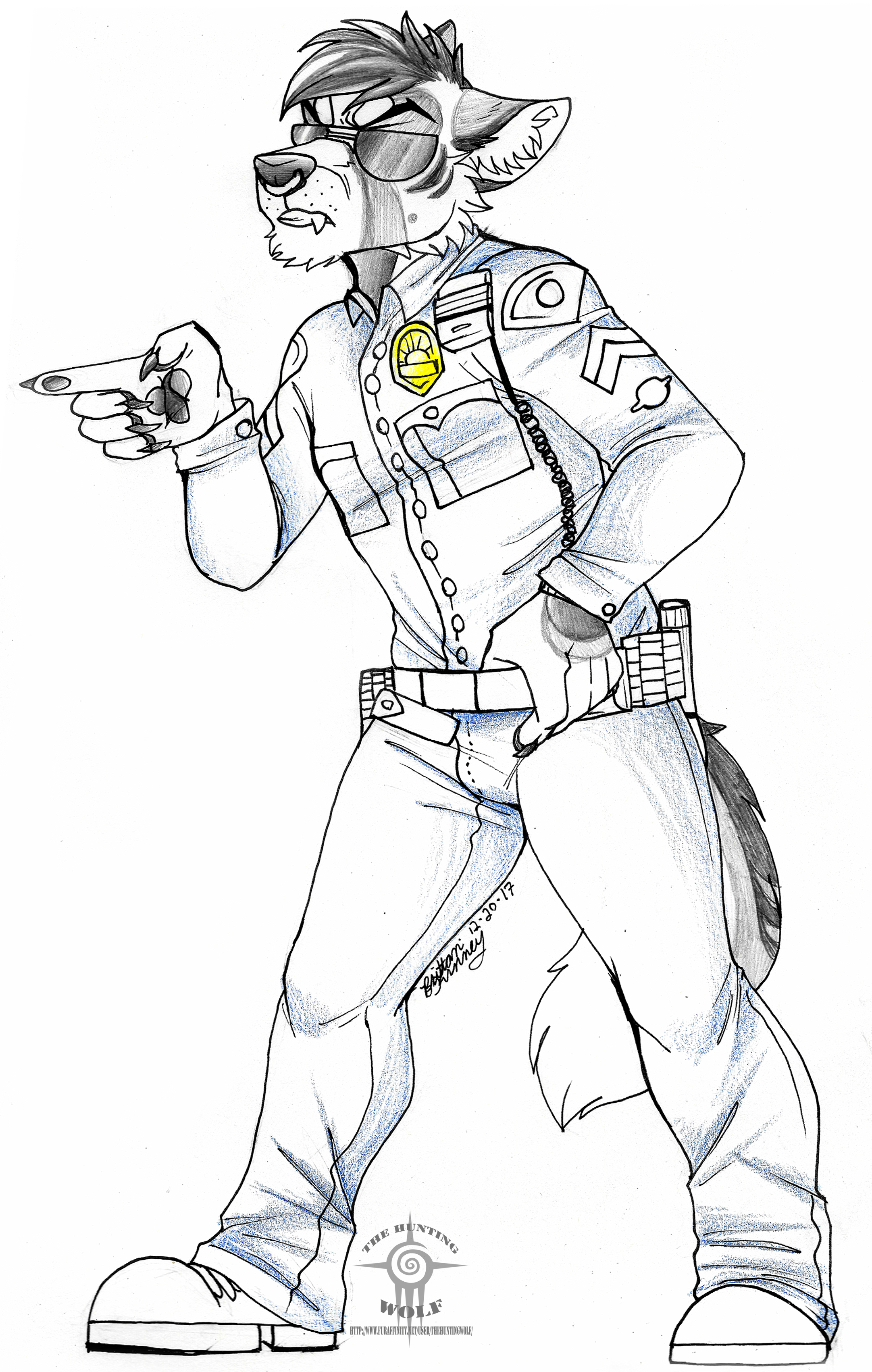 2163x3403 Commission Cop Dog Sketch By Thehuntingwolf - Cop Sketch