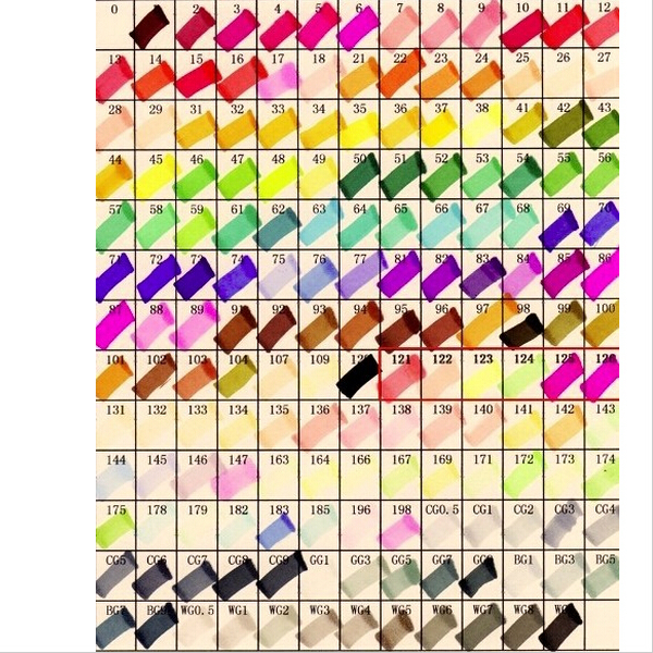 600x600 Alcohol 60 Colors Copic Markers Animation Design Color Informs - Copic Sketch Colors