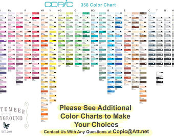 340x270 Copic Sketch Markers Your Choice Of 12 Colors Pay For Etsy - Copic Sketch Colors