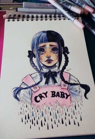 320x465 Melanie Fan Art , Copic Markers On Fabriano Sketch Paper - Copic Sketch Drawings