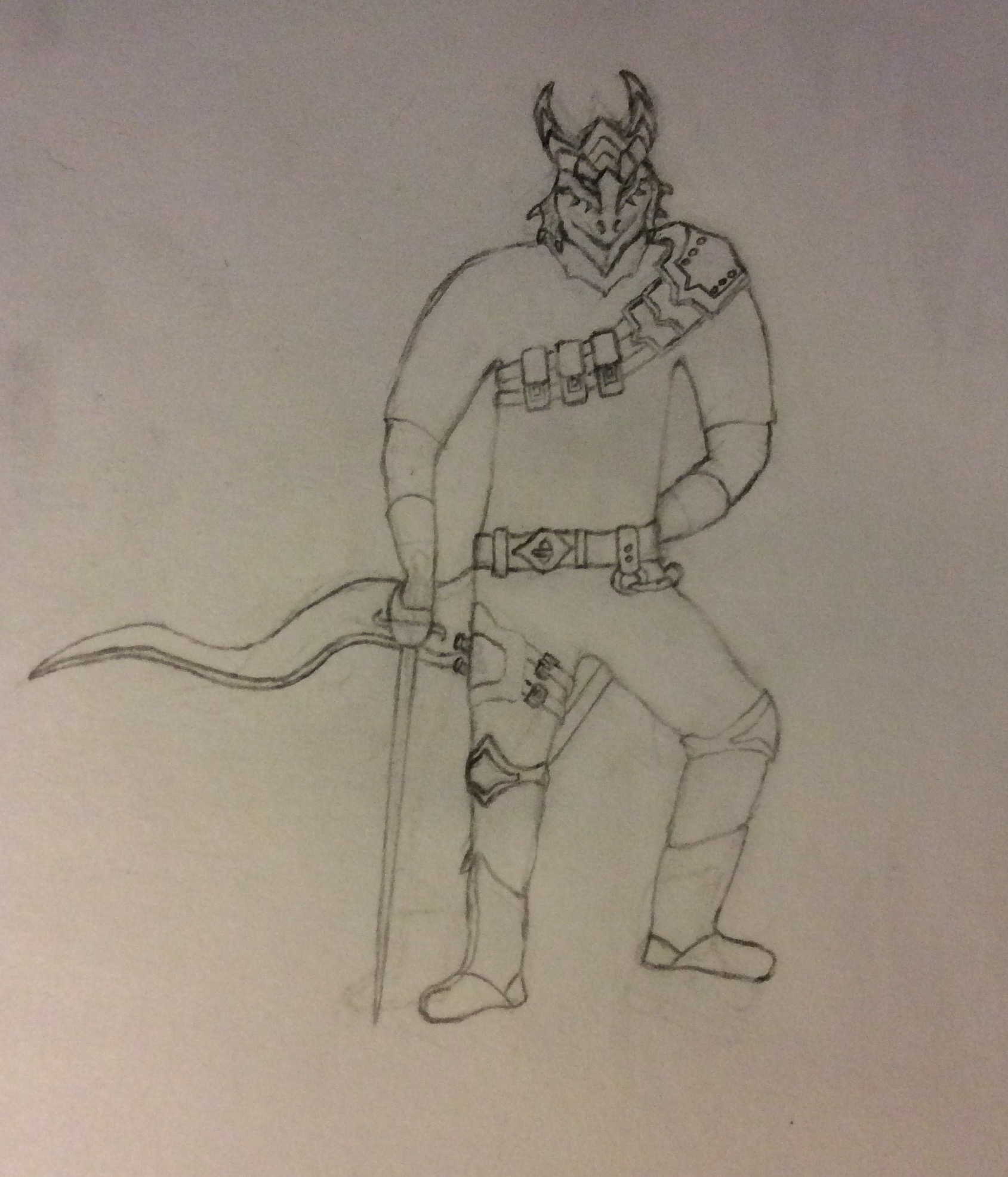 1689x1972 Sketch Of The Copper Half Dragon In My Dampd Campaign - Copper Sketch