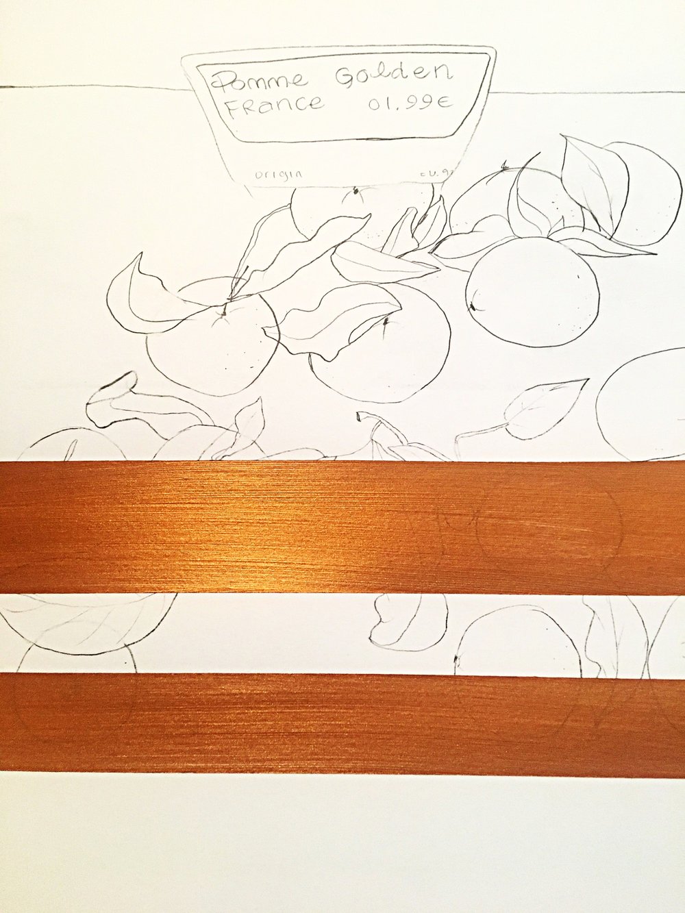 1000x1333 Pomme With Copper Sketch W E S Terlie - Copper Sketch