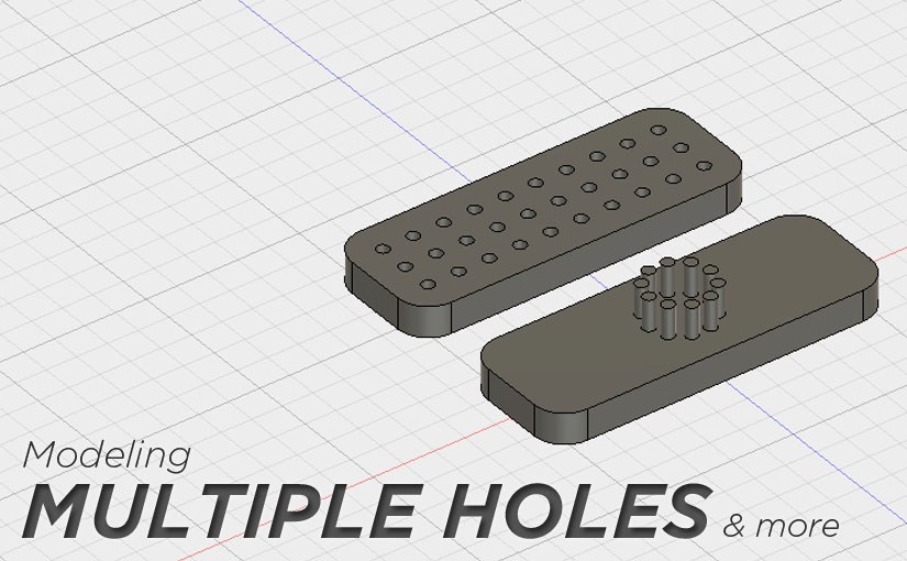 825x510 Modelling Multiple Holes And More Learning Fusion 360 - Copy Sketch Fusion 360
