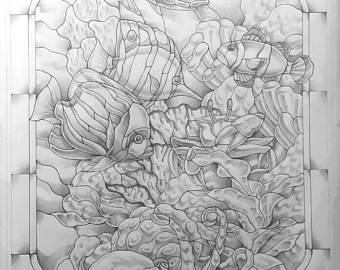 340x270 Coral Reef Etsy - Coral Reef Sketch