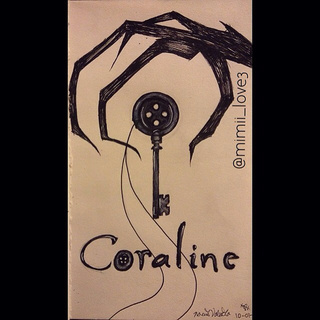320x320 Inktober Day 1 Coraline Button Key. - Coraline Sketch