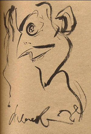 300x440 Other Mother (From Coraline) Sketch By Dave Mckean, In Sean - Coraline Sketch