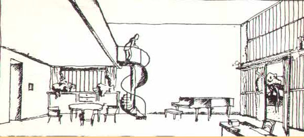 600x273 Le Corbusier - Corbusier Sketches