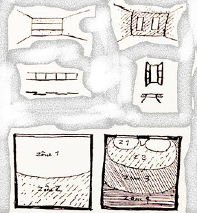 287x311 Sketches By Le Corbusier Illustrating That The Ribbon Window - Corbusier Sketches