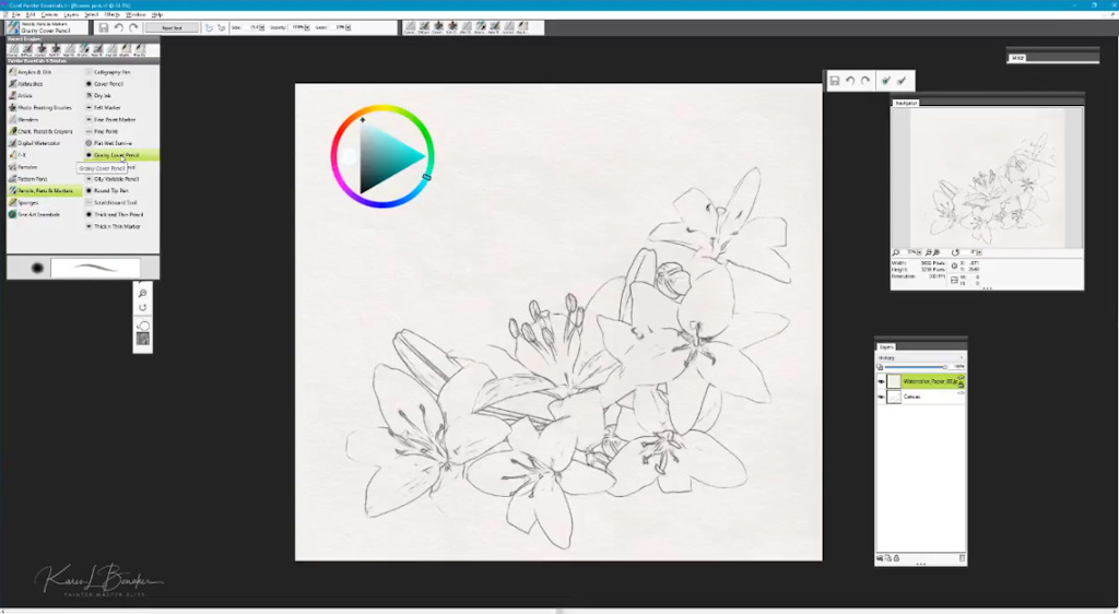 1024x562 Freehand Pencil Sketch - Corel Sketch