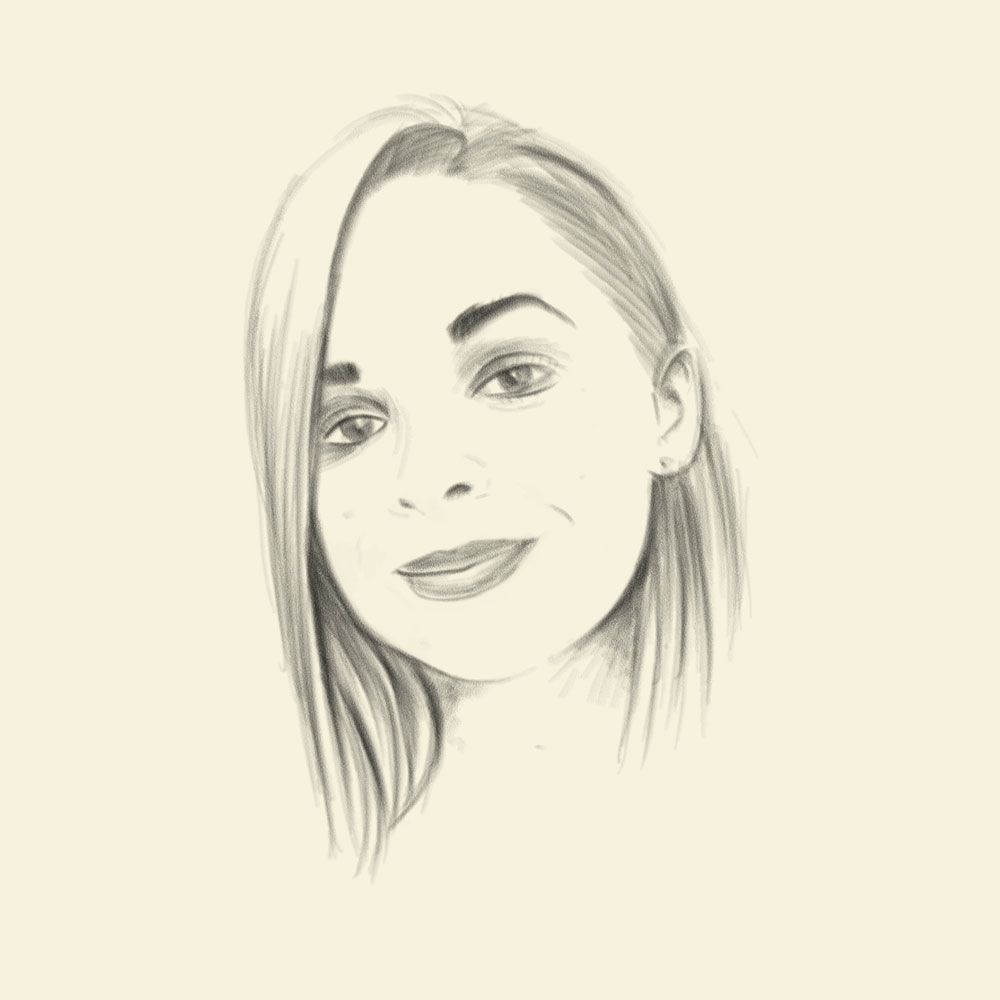 1000x1000 A Simple Portrait Sketch Created With Corel Painter And A 2b - Corel Sketch