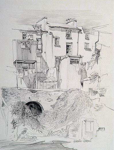 397x520 Crawford Art Gallery, Cork City, Ireland, Modern Centurry Drawing - Cork Sketch
