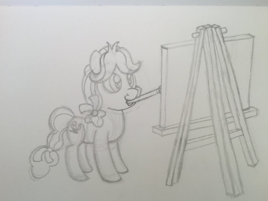 1024x767 Mlpkettle Corn Sketch By Sweetiebot3000 - Corn Sketch