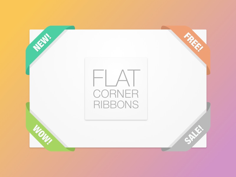 800x600 Decorative Corner Ribbons Sketch Freebie - Corner Sketch
