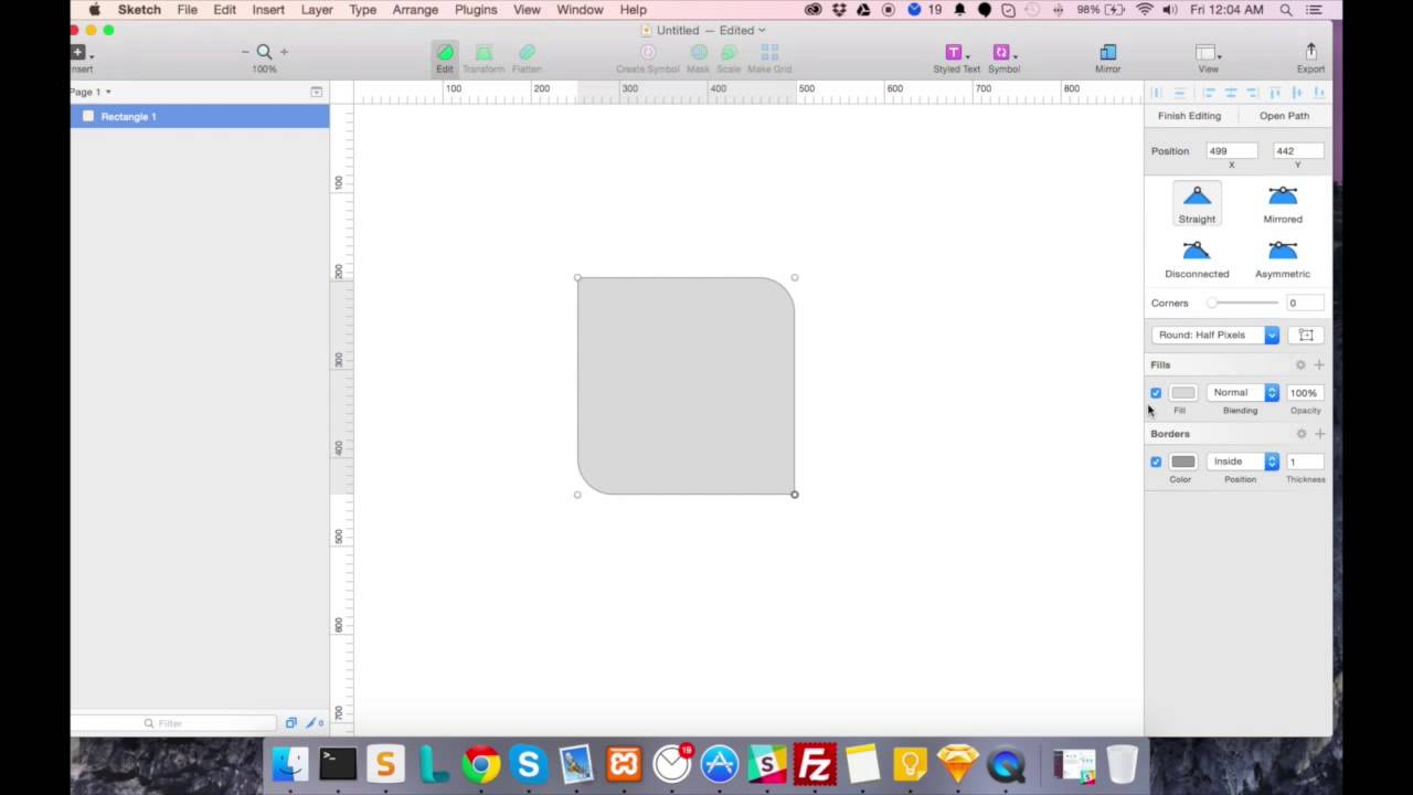 1280x720 Rounding Corners In Sketch - Corner Sketch