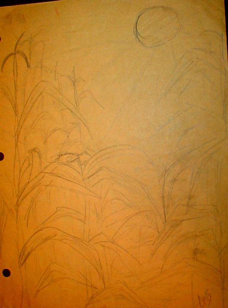 770x1037 Cornfield Sketch By Smoonshine5 - Cornfield Sketch