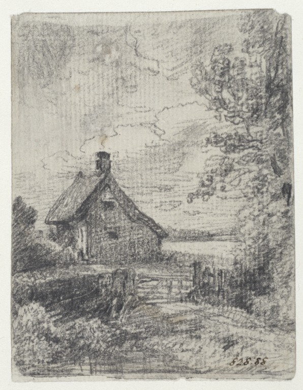 596x768 The Cottage In A Cornfield, East Bergholt. John Constable Vampa - Cornfield Sketch